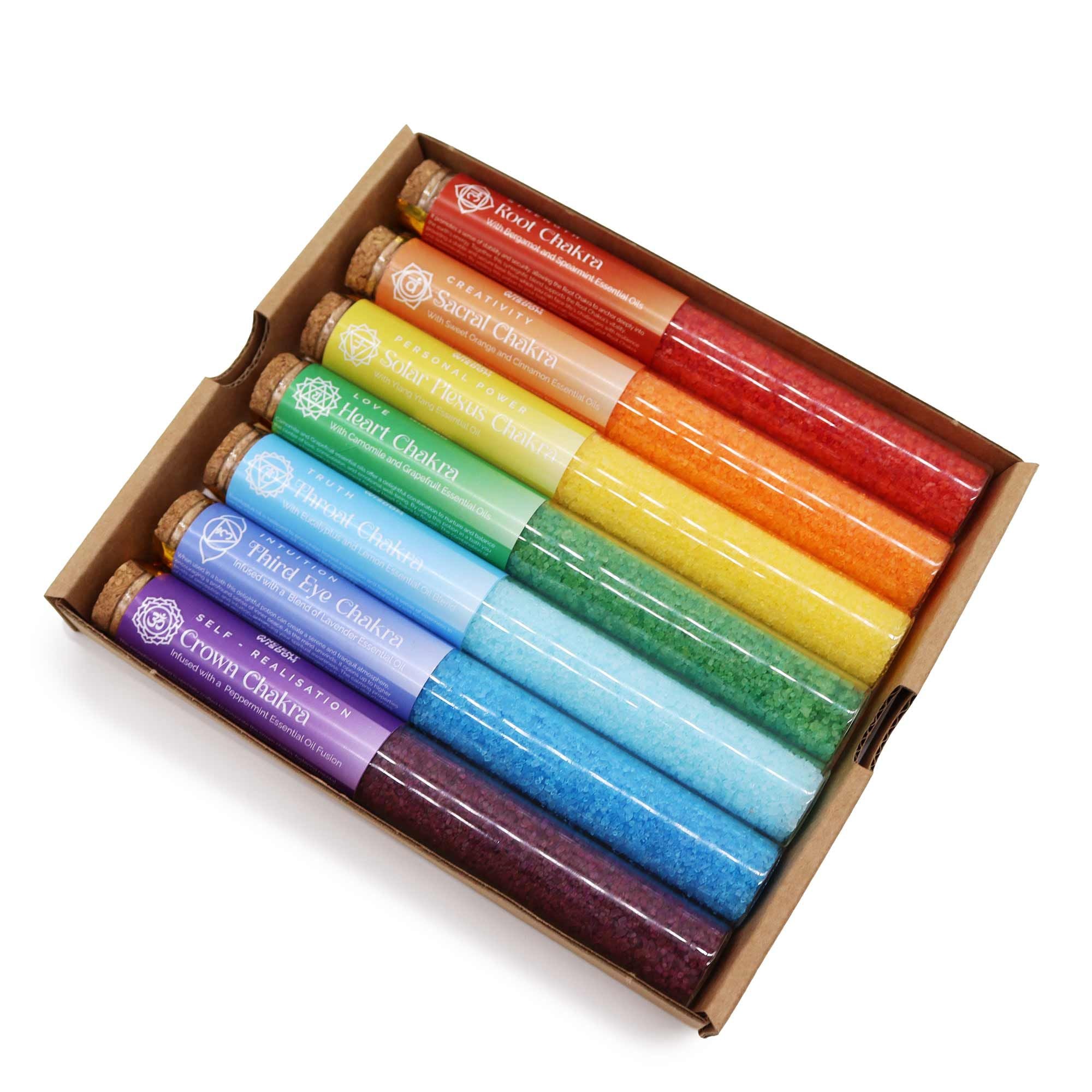 Sali da Bagno in Fiale - Set Regalo da 7 - Chakra