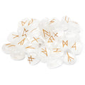 Rune Cristallo di Rocca Set da 25 Rune con Sacca Personalizzata