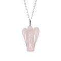 Pendente con Pietra Semipreziosa Angelo in Quarzo Rosa