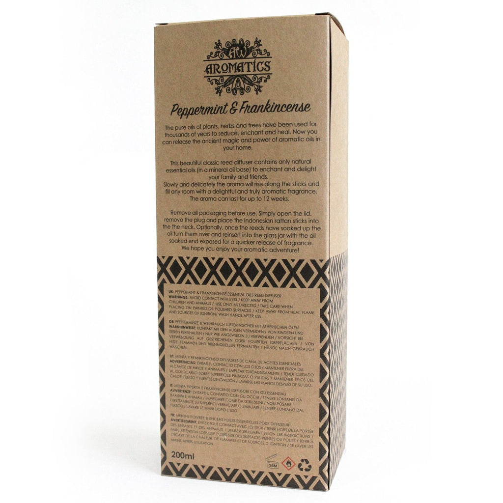 Diffusore di oli essenziali di Menta Piperita & Incenso 200ml