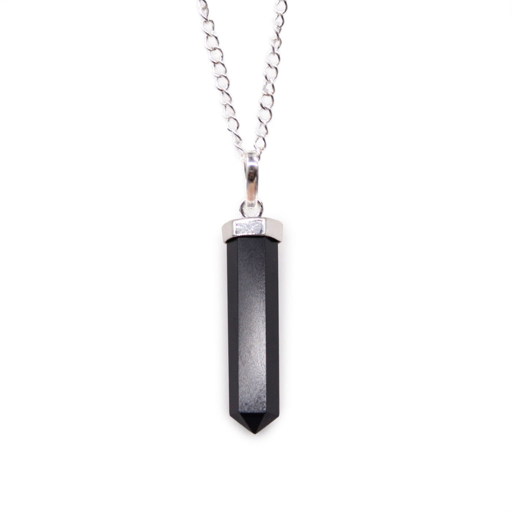 Pendente Prismatico con Pietra Preziosa di Agata Nera