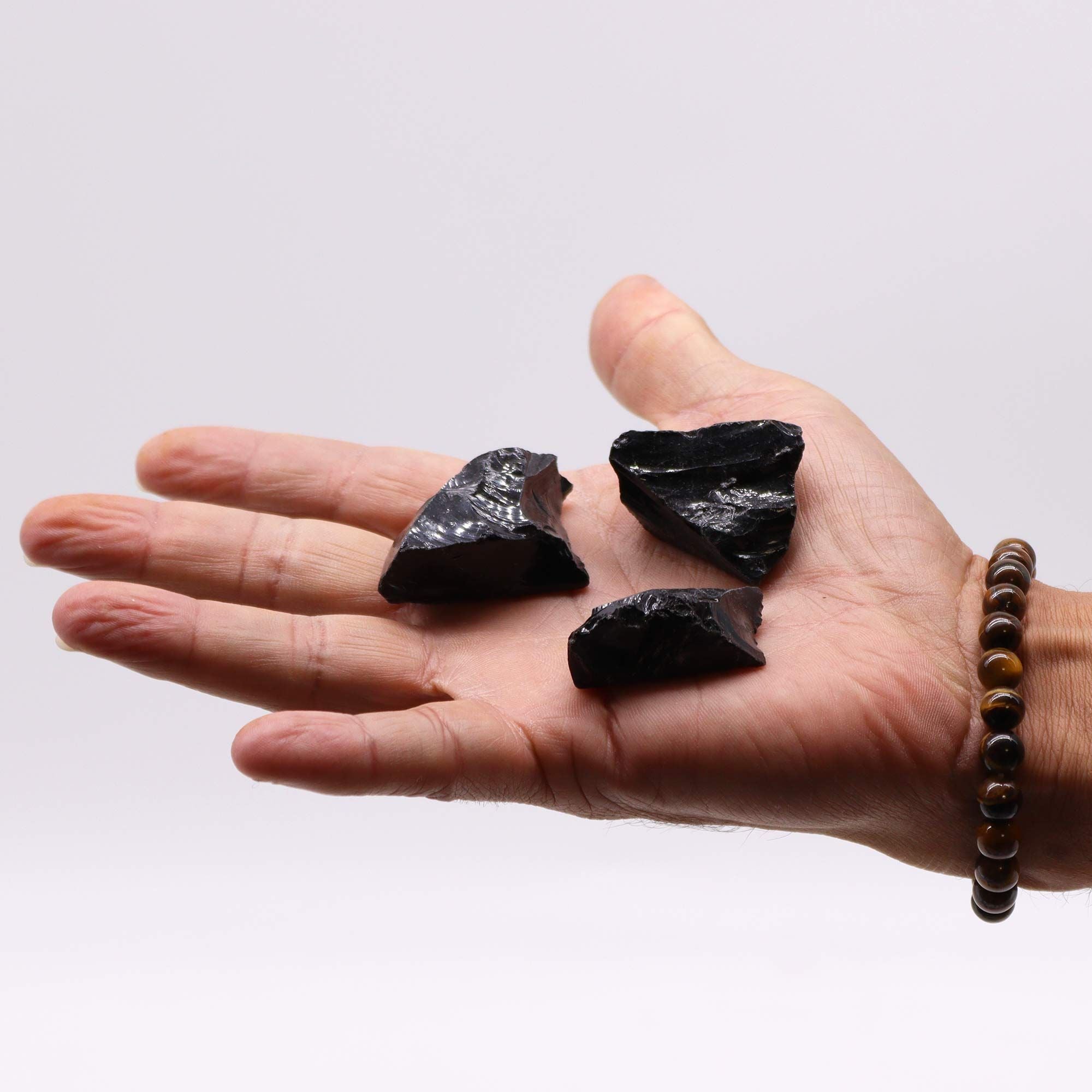 Cristalli Grezzi di Ossidiana Nera – Pietra Naturale Protettiva (500 g)