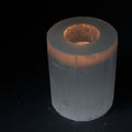 Portacandela Cilindrico in Selenite 10 cm