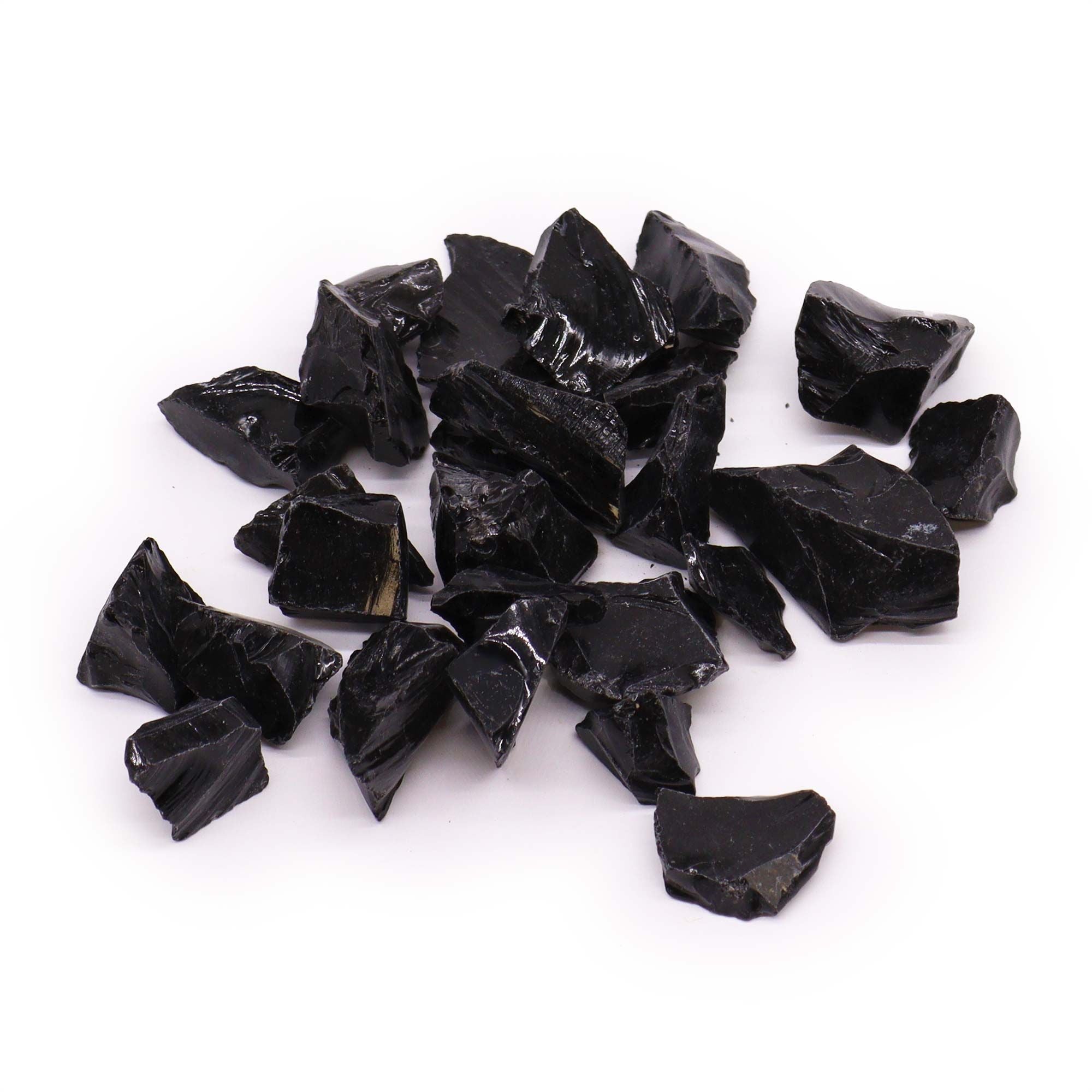 Cristalli Grezzi di Ossidiana Nera – Pietra Naturale Protettiva (500 g)
