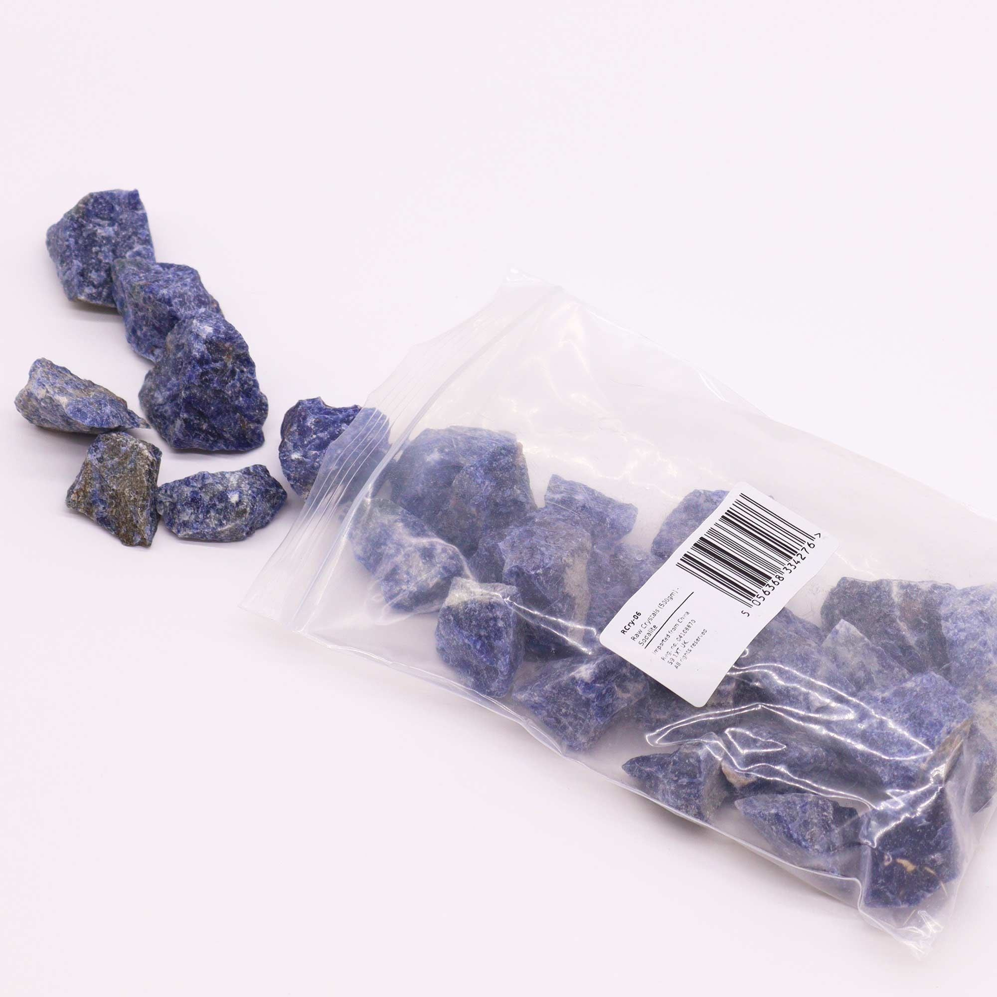 Cristalli Grezzi di Sodalite – Pietra Naturale Blu Profondo (500 g)