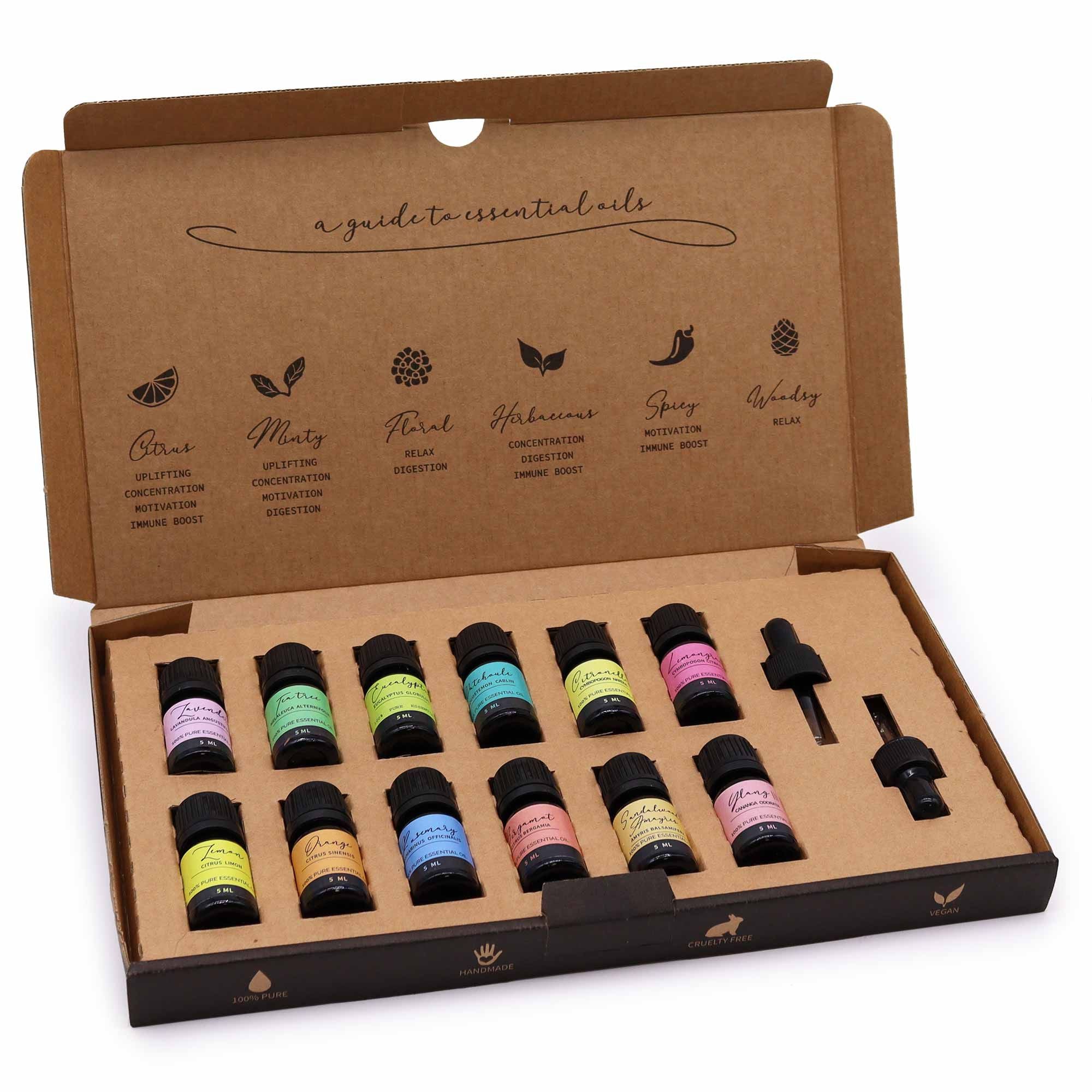 Set Inglese di Olii Essenziali per Aromaterapia I 12 migliori