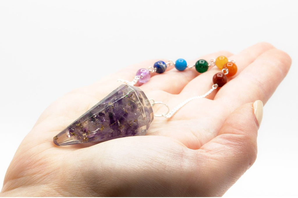 Pendolino in Orgonite di Ametista