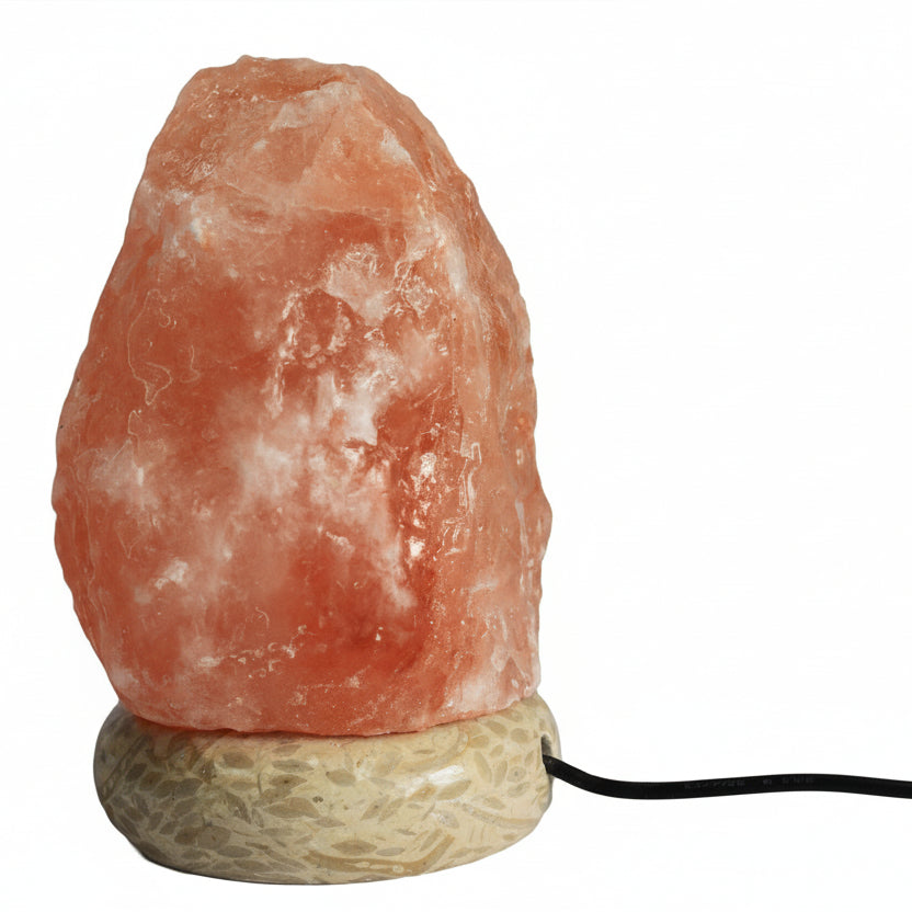 Lampada di Sale Himalayano Naturale USB  Luce Bianca