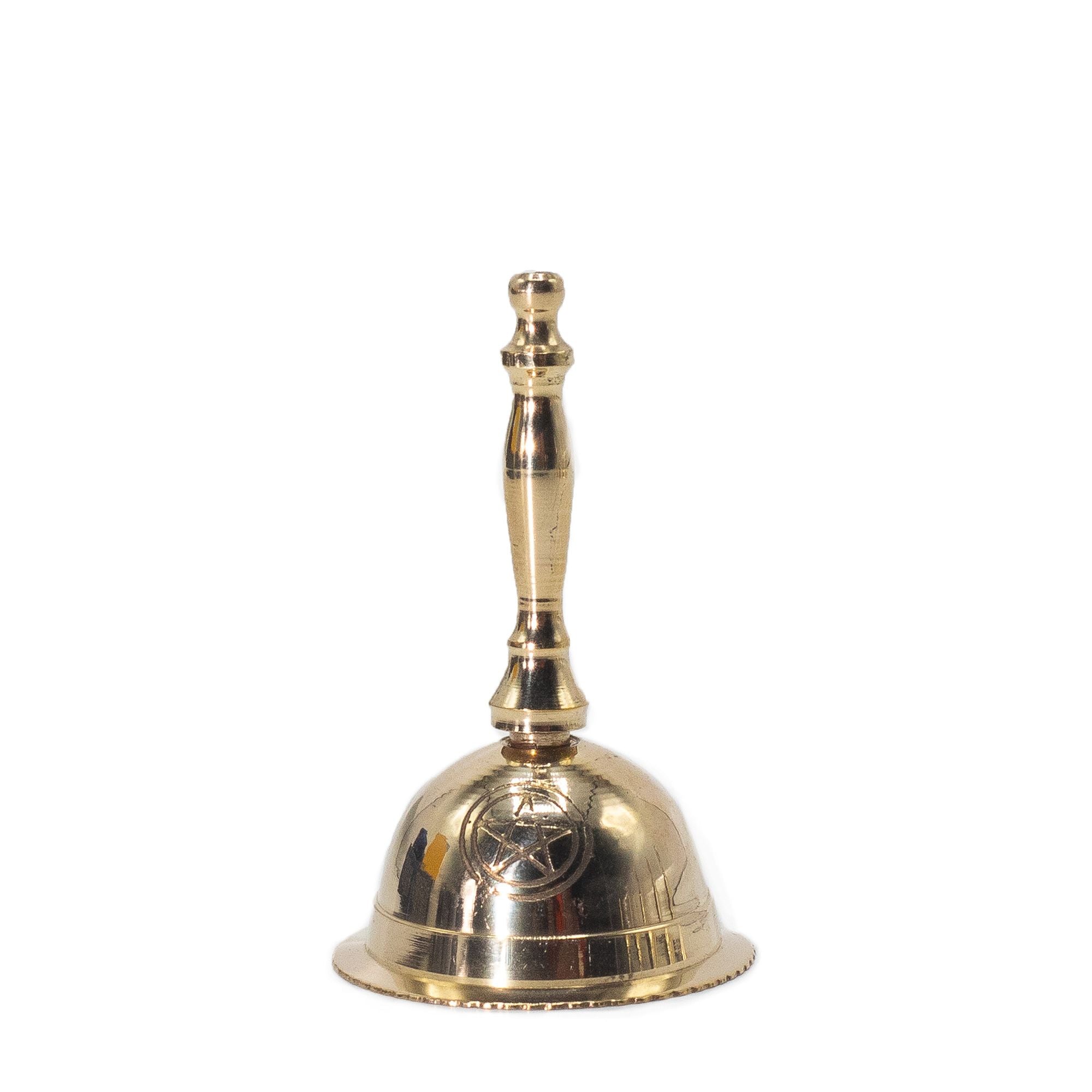 Campanello Rituale Penta Luna in Ottone