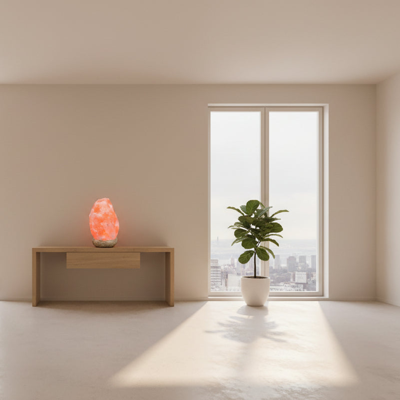 Lampada di Sale Himalayano Naturale USB  Luce Bianca