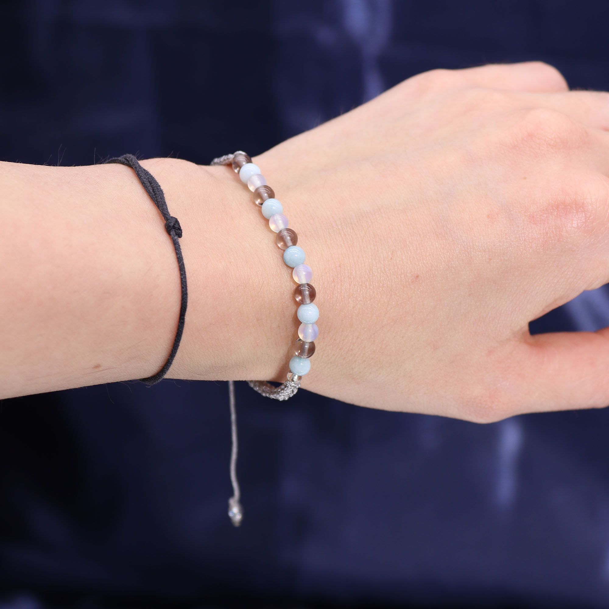 Candela Zodiacale Cancro con Bracciale di Pietre Naturali – Fragranza Moonstone Eclipse