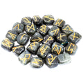 Rune Labradorite Set da 25 Rune con Sacca Personalizzata