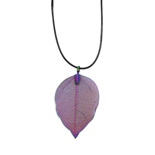Girocollo con Pendente del Coraggio Lavanda Real Leaf