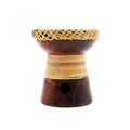 Bruciatore in terracotta con rattan Marrone