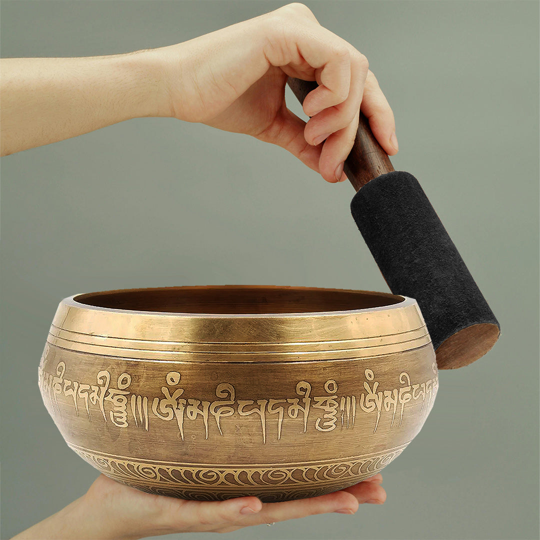 Campana Tibetana Intarsio tipo G da 800g circa