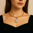 Collana Aurea Albero delle Vita con Opalite