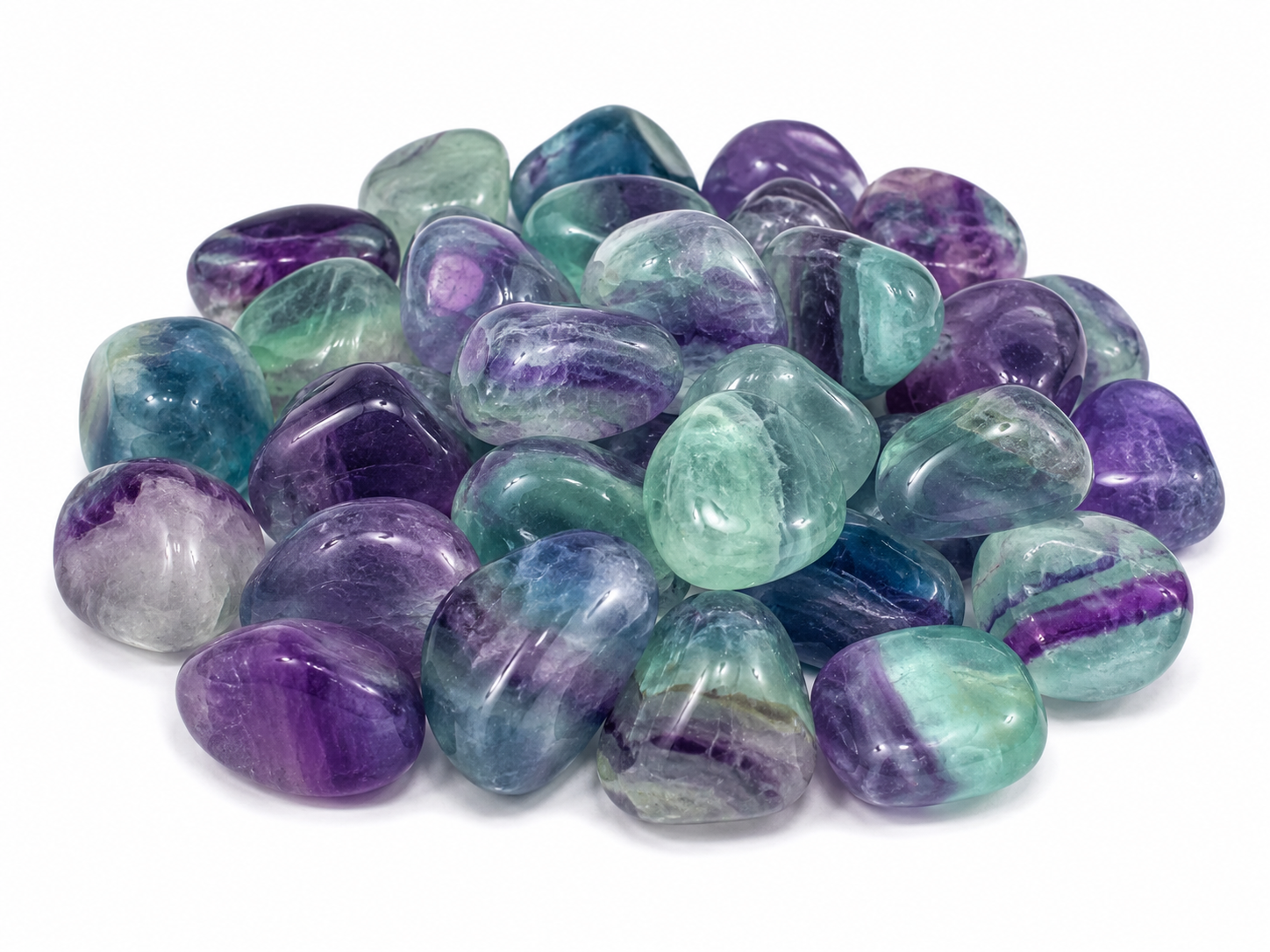 Fluorite Pietra Levigata e Burattata