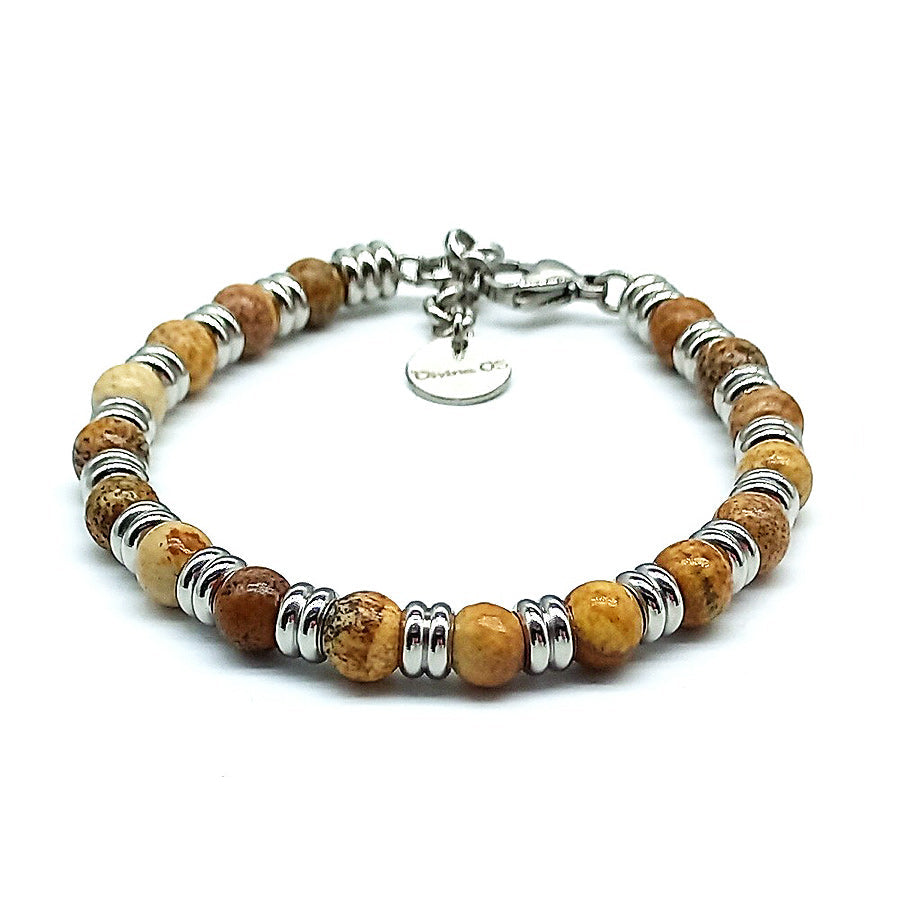 Bracciale Naturale in Gemma di Firenze, artigianale lavorato a Mano, collezione Divina